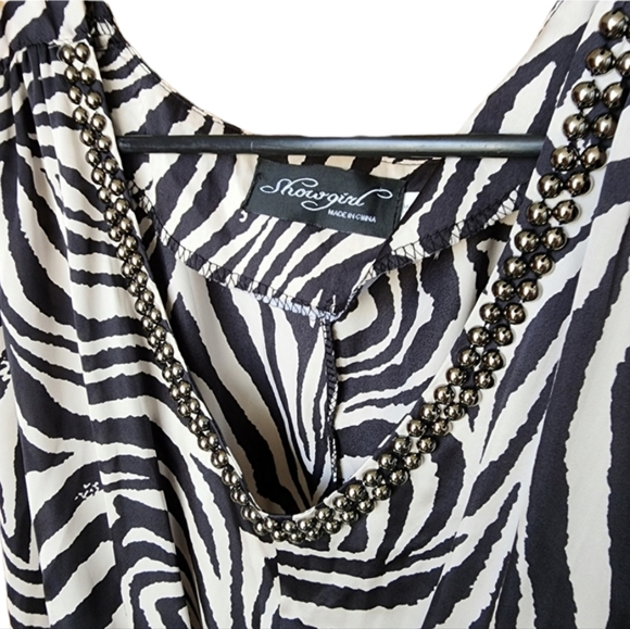 SHOWGIRL playsuit slinky animal print size 8 - Picture 6 of 11